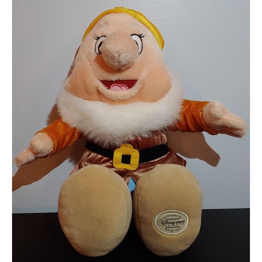Disney Store Exclusive Happy Dwarf 13" Plush Stuffed Animal Snow White